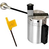 MachEl Heavy-Duty Radius Ball Turning Attachment for 7x14, 7x16 &amp; Similar | Mini Lathes 60mm Radius Capacity Fits 1/2" &amp; Smaller Tool Posts DCMT11T304 Carbide Insert Bearing Base 0&ndash;90&deg; Adjustable Angle