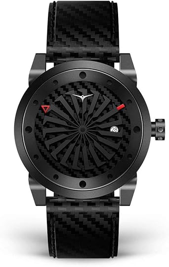 ZINVO Venom - Reloj automático para hombre (correa de acero y carbono), color negro