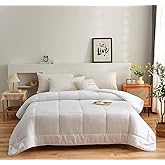 STARSTAR Bed Alternative Comforters for Home, Hotel, All Season Duvet Insert Filling Polyester, Fabric Microfiber Breathable Comforter Solid White (Queen (U.S. Standard))