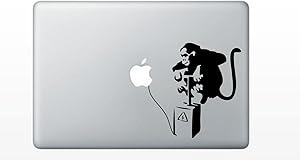 Banksy Monkey Bomb MacBook Decal Mac Apple skin sticker
