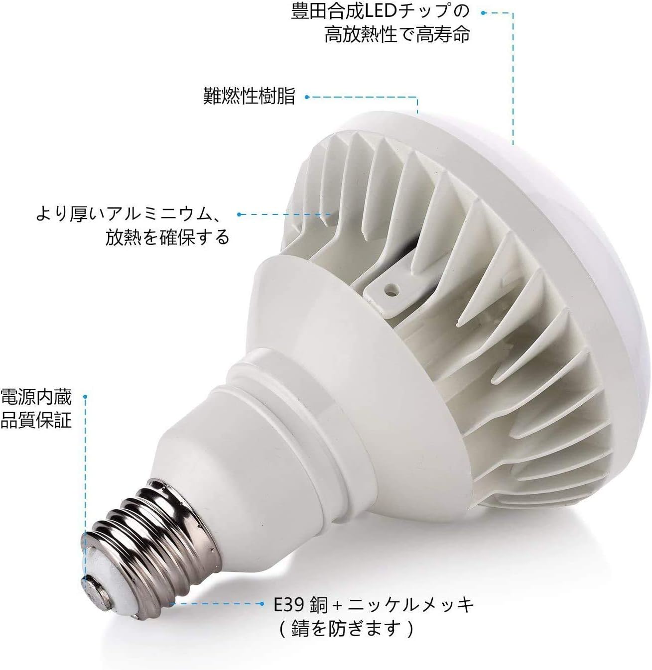 工房直送価格 Par56 Led ビーム電球 高輝度 Ip66 防水 E39口金 50000h 2年保証 低ノイズ対 策密閉型器具対応 照射角140 バラストレス水銀灯 アイランプ レフランプの代替品 Par56 昼白色 5000k 50w Gra Kins Lt 002 Saleセール Fundara Org Ar