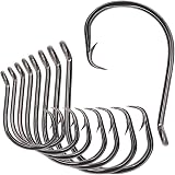 Barbed For Catfish Bass 200-Piece High Carbon Steel Circle - Barbed Octopus Hooks For Saltwater & Freshwater (Sizes #10 To 10/0) Fishing Hooks Barbed For Catfish Bass 200-Piece High Carbon Steel Circle - Barbed Octopus Hooks For Saltwater & Freshwater (Sizes #10 To 10/0) Fishing Hooks