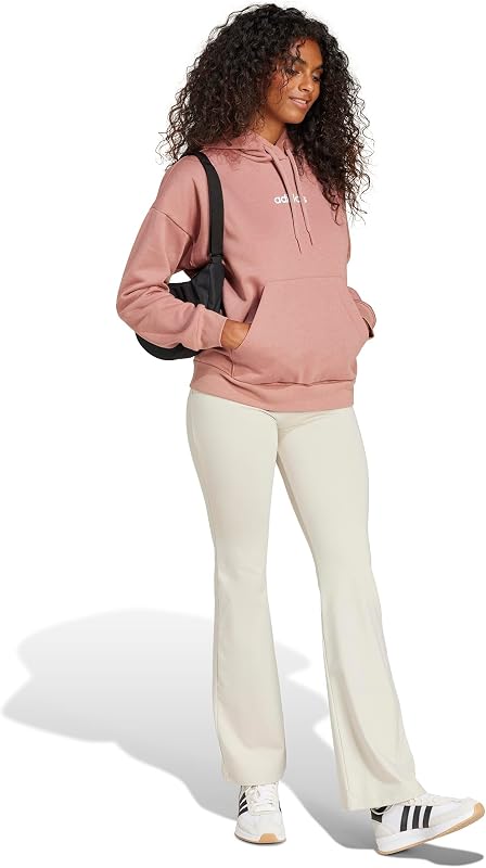 Donna Essentials Small Logo Flared Leggings Tights, Wonder Alumina/White, S