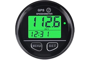 NInE-ROnG NR-SM001 Digital Speedometer DC 10-24V Speed Gauge, Real-time Driving Speed Record, Overspeed Reminder,Battery Voltage Measurement for Vehical Boat Motorcycle Racing Car ATV Go-Kart