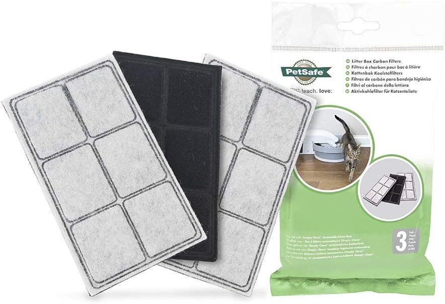 PetSafe Litter Box Replacement Carbon Filters, 3Pack, for