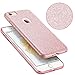 iPhone 7 case, SZJJX SHINY Series [Bling Crystal] Slim TPU Bumper Case for Apple iPhone 7 Shock Absorbing Scratch Resistant Frame THREE LAYER Protection Cover Protector 4.7 inch-Pink
