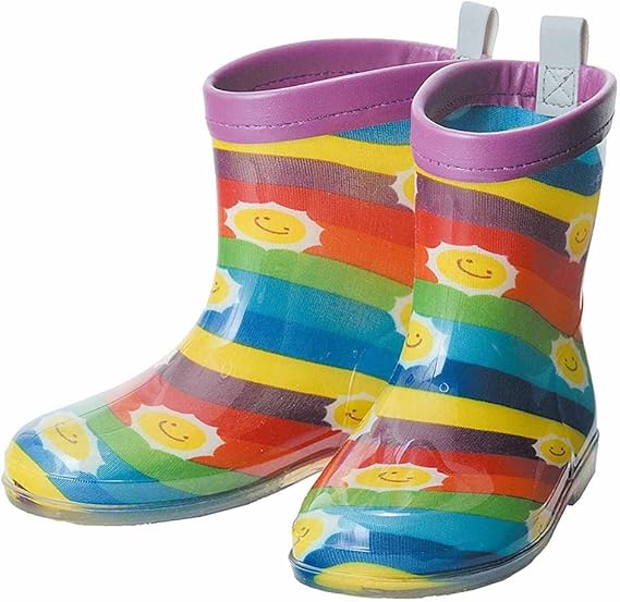 Amazon Co Jp キッズ かわいい 長靴 レインブーツ 女の子 男の子 安全リフレクター付き 14 0 サン 服 ファッション小物