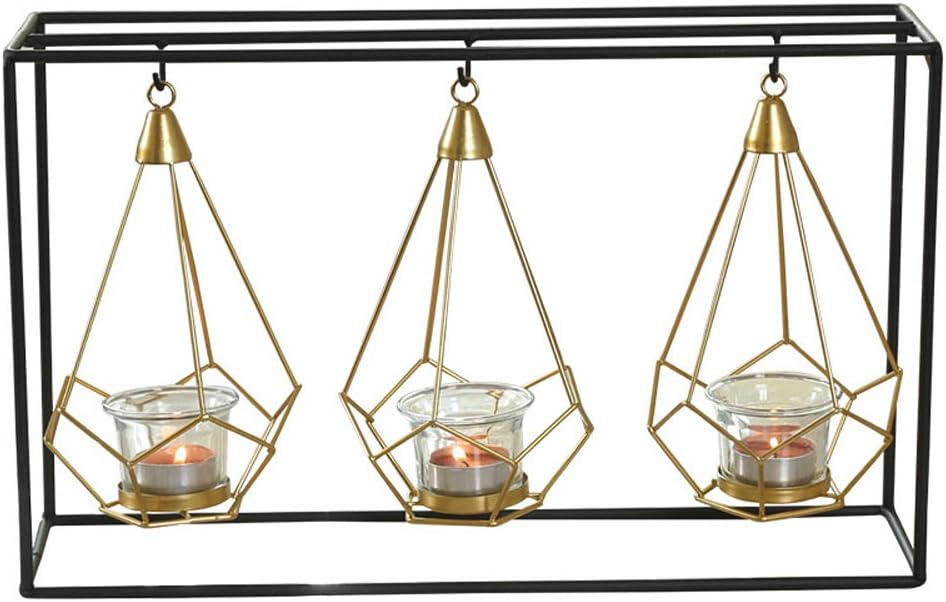Candley Candle Lantern Nordic Gold Alloy Candlestick Set Decoration Modern Lightweight Candle Holder Home Cafe Clothing Shop Decorative Geometry Christmas Gift
