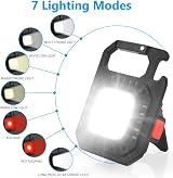 URAQT Mini LED COB Flashlight 1000 Lumens 7 Modes Keychain USB Rechargeable view 2