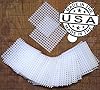 (50) 2x2 Inch Rigid Polyethylene Medium Bonsai Pot Mesh Drainage Screens