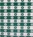 Yourtablecloth Checkered Vinyl Tablecloth with Flannel Backing for Restaurants, Picnics, Bistros, Indoor and Outdoor Dining (Green and White, 52X70 Rectangle/Oblong)