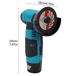 12V Cordless Angle Grinder Kit, 3" Battery Powered