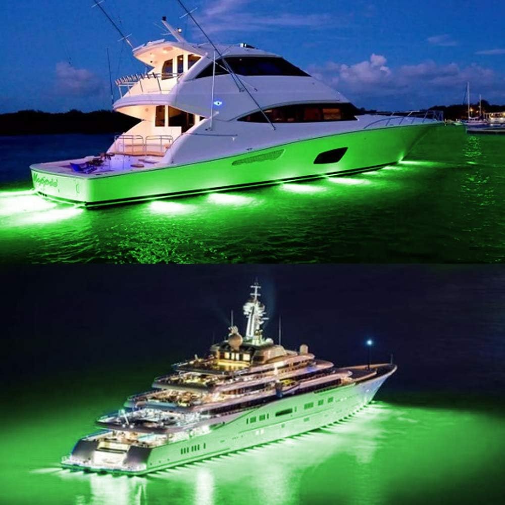 HUSUKU SOOP3 Plus 84LED 170°Unique Design Waterproof Stainless Steel High Luminence Underwater boat lights : Sports & Outdoors