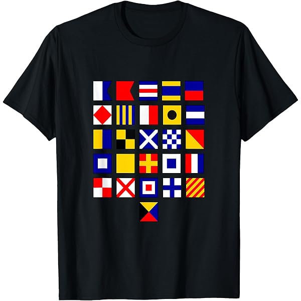 Amazon.com: Nautical signal flag alphabet for sea and ships lover