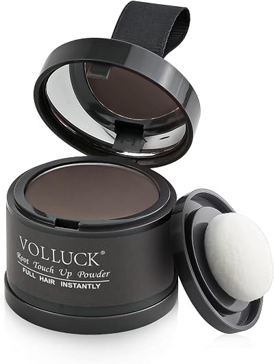 VOLLUCK Root Touch Up Powder 4g Medium Brown Covers Grey Roots