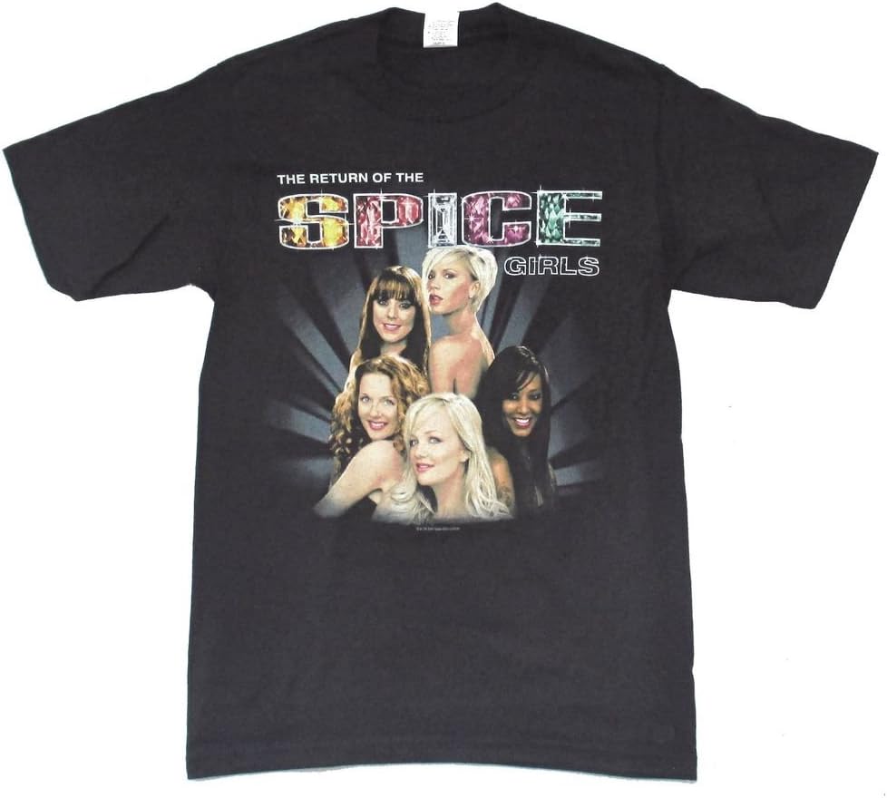 Spice Girls The Photo Return of World Tour 2007-08 Youth Black T Shirt