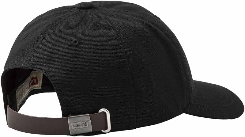 Classic Twill Red Tab Baseball Cap, Gorra de Béisbol Hombre, Negro (Regular Black), 58 cm