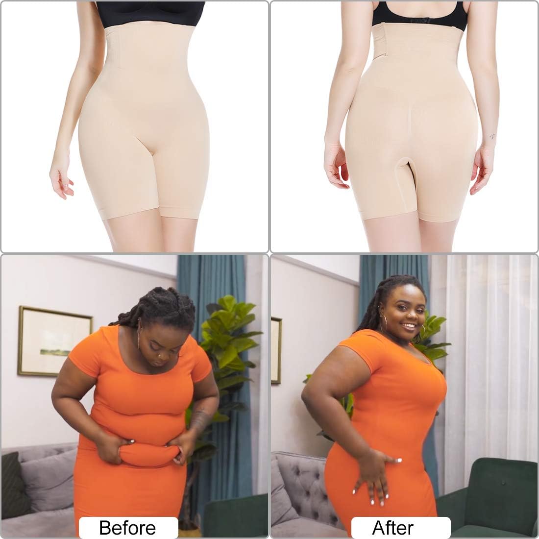 Joyshaper Shapewear Shorts for Women Tummy Control High Waisted Shaper Shorts Shaper Thigh Control Thigh Slimmer at  Women’s Clothing store