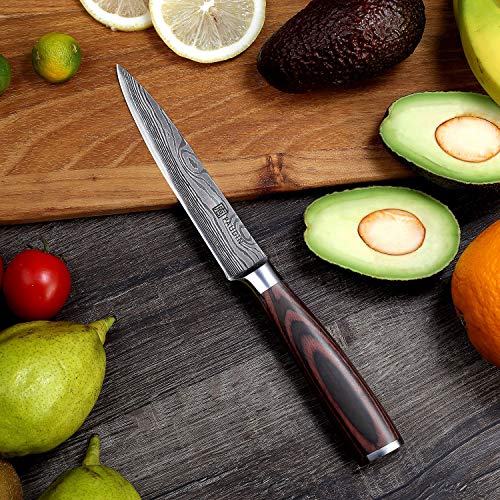 Utility Knife - PAUDIN 5 inch Chef Knife German High Carbon Stainless Steel Knife, Fruit and Vegetab - //medicalbooks.filipinodoctors.org