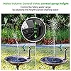 OKMEE-GD087B-Solar-Water-Fountain-4-in-1-Nozzle-22W-Pump-with-4-Styles-for-Bird-Bath-Pond-Pool-Fish-Tank-Aquarium-and-Garden-Black-standard OMORC Solar Fountain Upgraded 4-in-1 Nozzle, 2.2W Solar Powered Fountain Pump with 4 Water Styles, Solar Bird Bath…