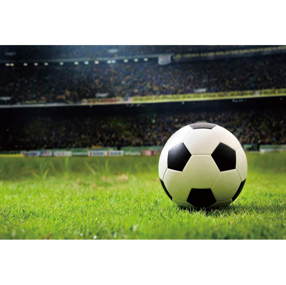 Renaiss 8x6ft Football Field Background Indoor Stadium Sports Match Photography Backdrop Baby Shower Boys Kids Sports Theme Birthday Party Decoration Vinyl Photo Studio Props