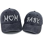 2PCS Mom and Baby Matching Hats for Mama Girl Boy, Adjustable Embroidered Mother Mini Baseball Cap