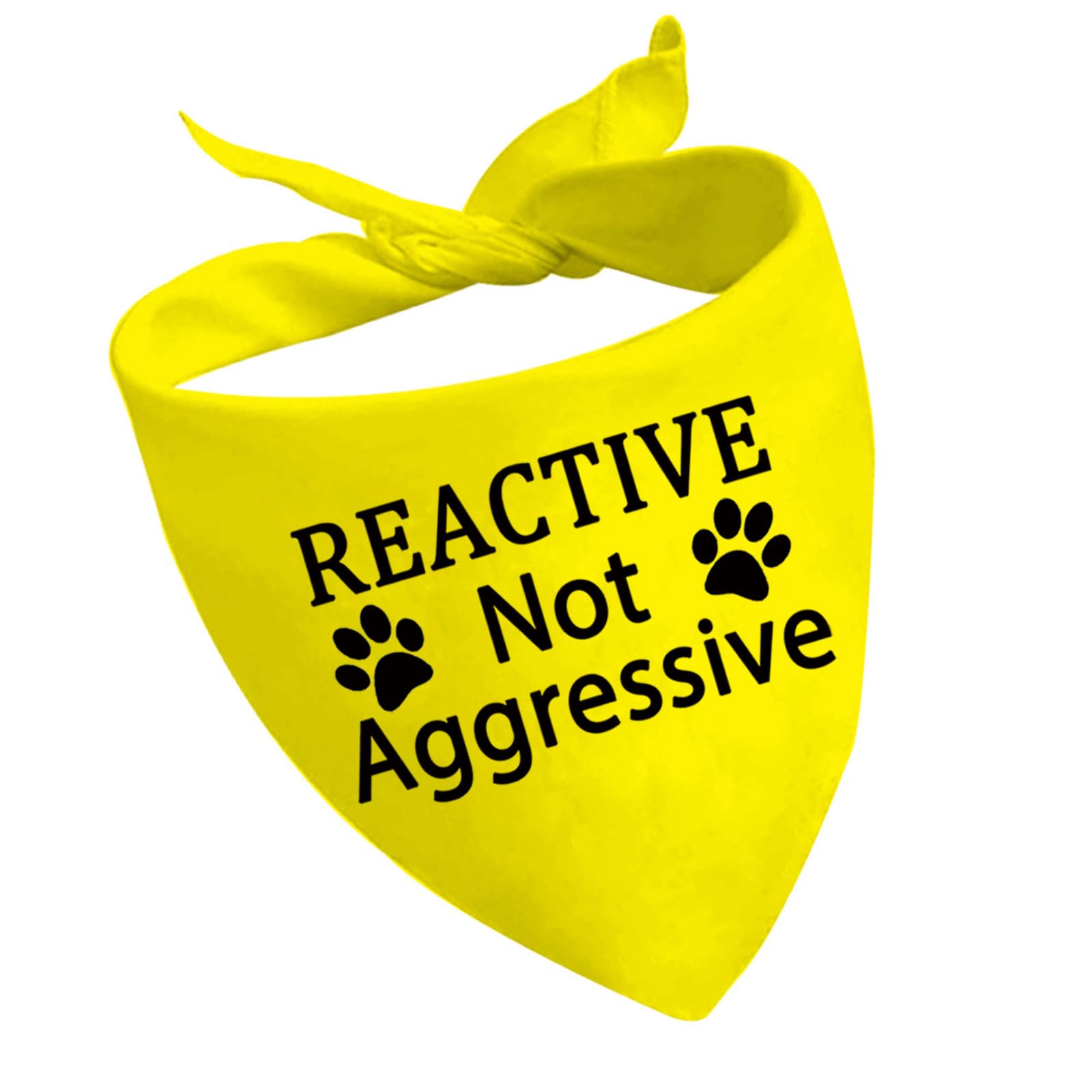 1 Piece Reactive Not Aggressive Dog Bandana Do Not Pet Over the Collar Reactive Dog Bandana (Not Aggressive D EU2)