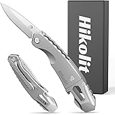 Hikolit EDC Pry Bar Multitool 4-in-1 with Pocket Knife, Bottle Opener, Hex Wrench, Versatile Crowbar, Pocket Multitool for Ou