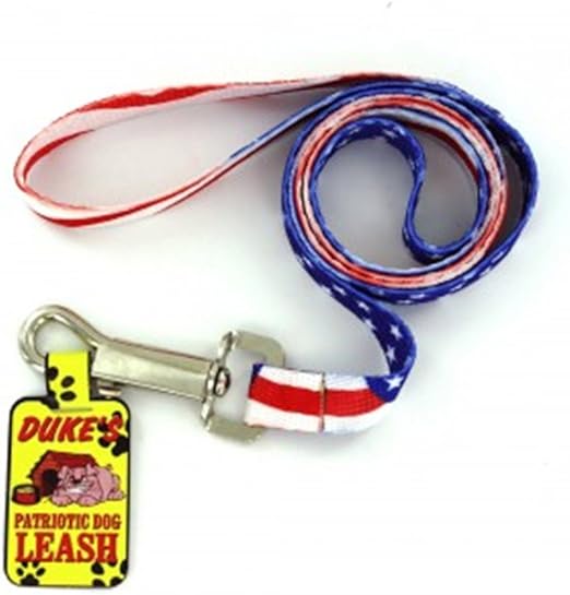 red white and blue dog harness