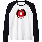 Captain Douchebag Raglan Baseball Tee