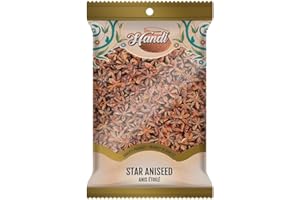 Handi Star Anise Seeds Whole 100GM (3.52oz) Great for Baking and Tea, Anis Estrella, Whole Chinese Star Anise Pods