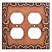 Franklin Brass W35076-CPS-C Classic Lace Double Duplex Wall Plate/Switch Plate/Cover, Sponged Copper