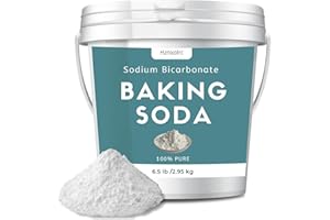 HZNXOLRC 6.5 lb Baking Soda Powder Bulk, Premium Sodium Bicarbonate Powder, 100% Pure, Used for Bread, Cookies and Other Baked Goods, Also Can Clean and Deodorize