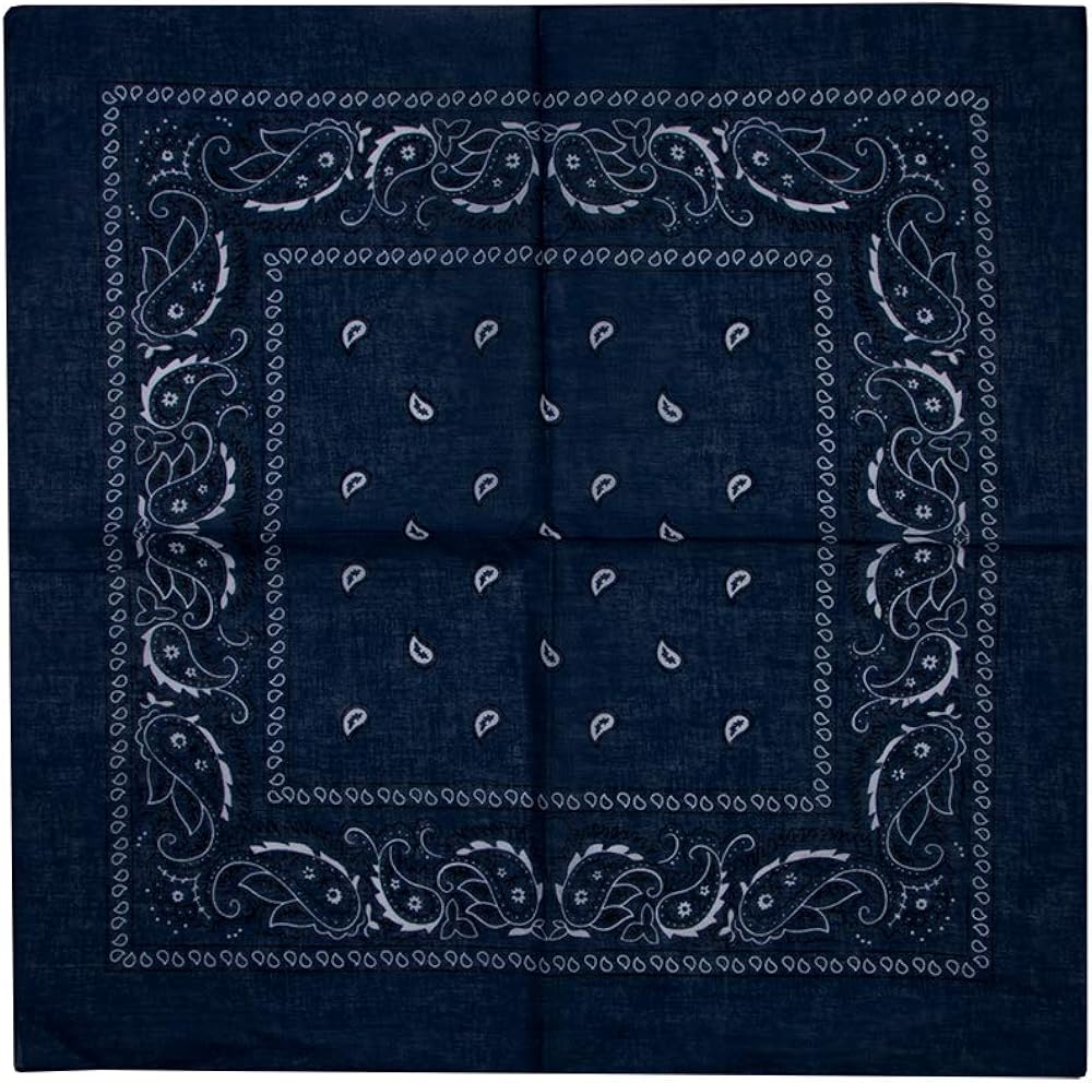 Lightweight Multicolored Cotton Bandana 12 Pack: Clothing