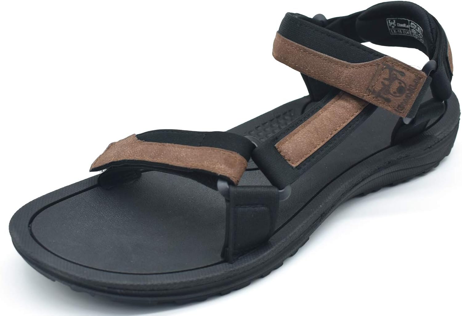 KUAILU Mens Adjustable Sandals Flat Cushion Arch Support