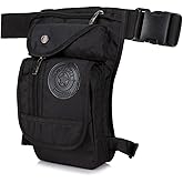 Nylon Drop Leg Bag Hiking Waist Pack for Men Women Tactical Motorcycle Bike Cycling Riding Travel Outdoor Sports Fanny Pouch