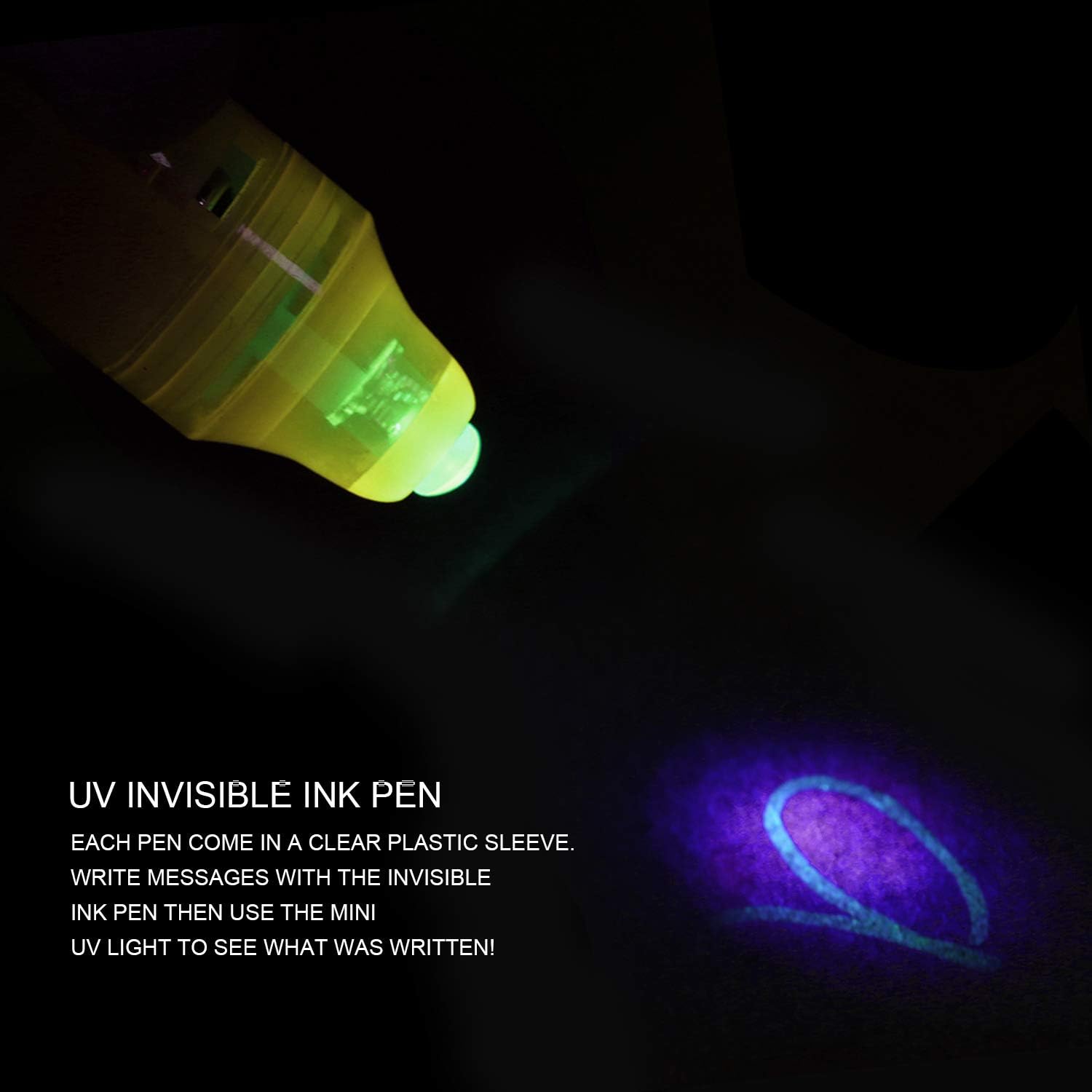 UV Light Pen 2in1 UV Blacklight Creative Stationery Magical Invisible