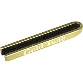 Gold Tone Ultimate Banjo Mute &ndash; Professional Brass Banjo Silencer for 4, 5, and 6-String Banjos &ndash; Adjustable Bridge-Pinching Design &ndash; Lacquered Brass &ndash; Practice Quietly Without Sacrificing Tone