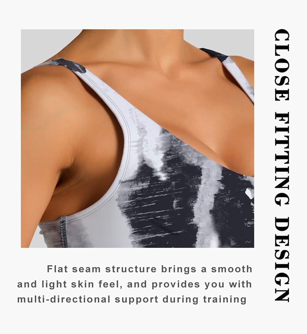 Dragon Fit Sports Bra for Women Longline Padded Bra Yoga Crop Tank Tops Fitness Workout Running Top at  Women’s Clothing store