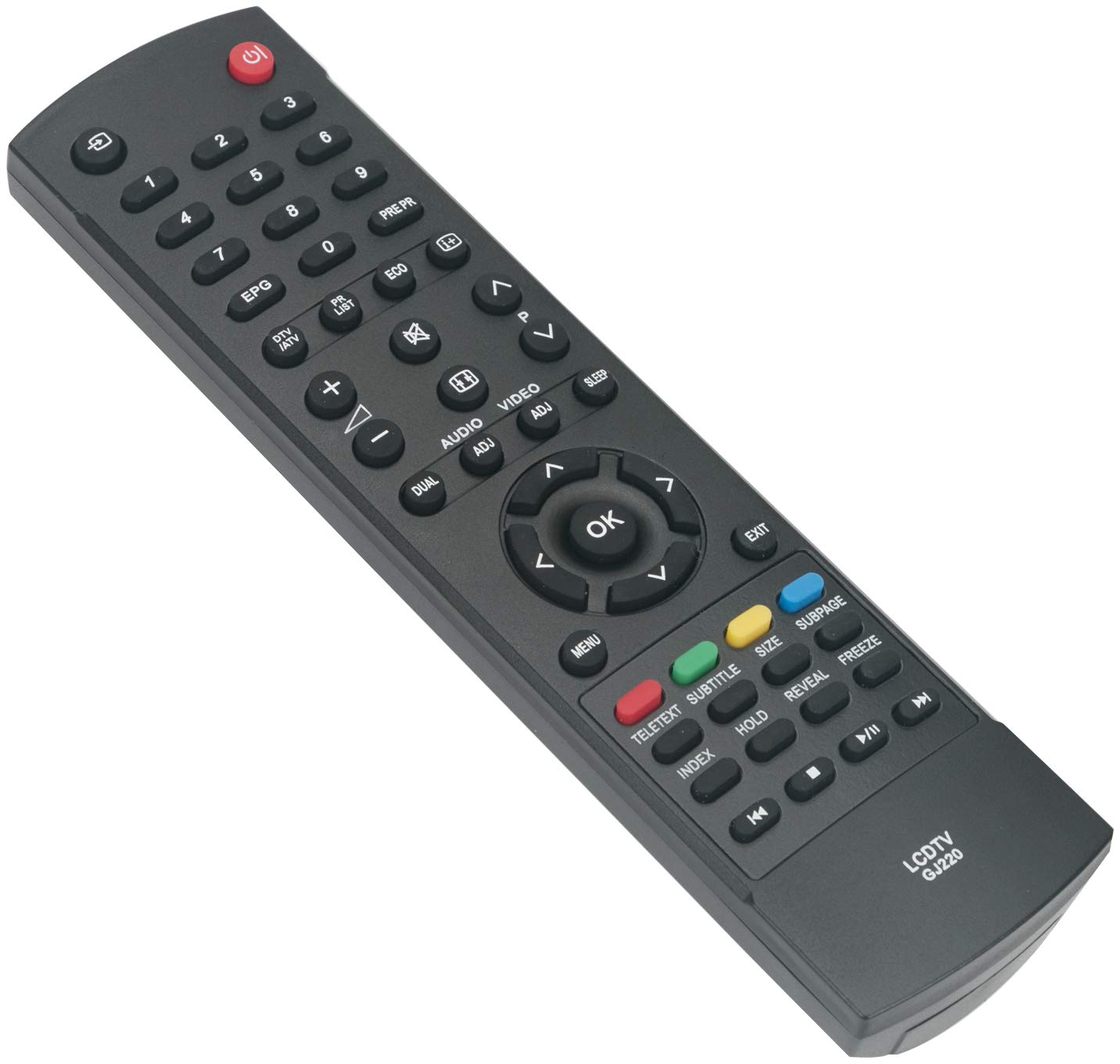 ALLIMITY GJ220 Remote Control Replace Fit for LC-26LE320E LC-32LE320E LC-32SH330E LC-37LE320E LC-50LD265E LC-32LD166K LC-32LD164E LC-50LD266K LC-32LD170E LC-42LD264E LC-46LD264E LC-50LD264E