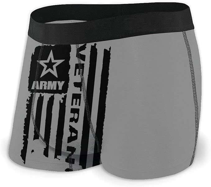 JohnKi10 Us Army Veteran Man Soft Short Leg Boxer Shorts Underwear