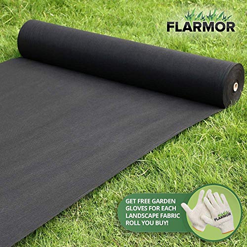 FLARMOR Landscape Fabric Heavy Duty Weed Barrier Landscape Fabric