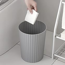 JiatuA Small Trash Can Plastic Wastebasket Round