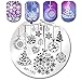 BORN PRETTY 5Pcs Nail Art Stamping Plate New Year Christmas Holiday Celebration Snowflake manicuring Print Template Image Plate