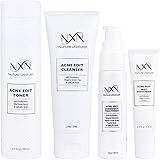 NxN Acne Treatment 4-Step Clear Skin System with Probiotics, Natural Multi-Fruit Extracts and Salicylic Acid for Acne Blemishes and Breakouts For all Skin Types (Including Sensitive Skin)