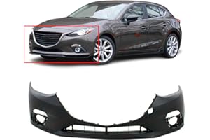 FitParts Compatible With Front Bumper Cover 2014-2016 Mazda 3 GS G GT GX I Sport Touring S Grand Touring Sedan Hatchback 14-16. New, Primed With Fog Light Holes. MA1000239 BJS750031ABB 2015