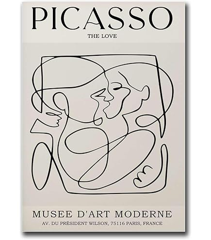 Amazon.com: Sfwarmart Picasso The Kiss, The Love, The Hug Poster