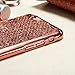 iPhone 6 Plus Cases, iPhone 6s Plus Cases, AMASELL Ultra Silm Electroplating TPU Bumper Frame and Glitter Bling Soft Protective Back Cover Case for iPhone 6 Plus/6s Plus 5.5 inches, Rose Gold