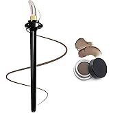 1 Set Silicone Eyeliner Tool with Eyeliner Cream, Reusable Easy No-Skip Eyeliner Gel Eyeliner Applicator Kit for makeup Novices (Black Eyeliner Tool +Brown Eyeliner Creams)