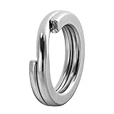 Dr.Fish 20 Pack Stainless Steel Split Ring Super